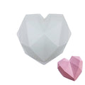3D Diamond Heart Silicone Mold – Create Unforgettable Surprise Desserts