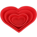 Premium Silicone Heart-Shaped Cake Molds Set – 4 Sizes