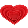 Premium Silicone Heart-Shaped Cake Molds Set – 4 Sizes