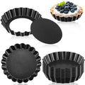 Non-Stick Carbon Steel Mini Tart Pans Set